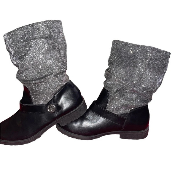 Jessica Simpson Kid's Girls' Summit Boot Black Metallic 5M US Big Kid - Picture 8 of 8